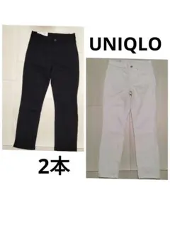新品　UNIQLO　ウルトラストレッチクロップドレギンスパンツ　白黒