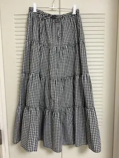 【新品】GU ティアードスカート ロング M