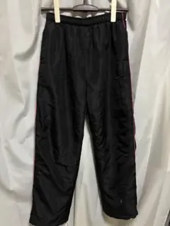 黒ジャージ パンツ ストレートデザイン