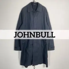 JOHNBULL ステンカラーコート バルマカーン ネイビー メンズM 薄手