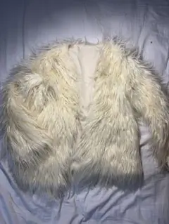 アイボリー ファーコート Mサイズ