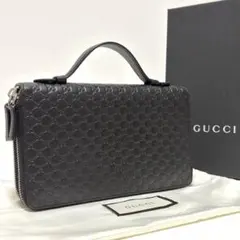 503箱付✨極美品✨グッチ トラベルケース オーガナイザー マイクロシマ 黒