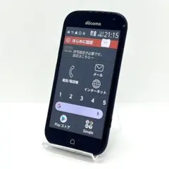 【良品】らくらくスマートフォン F-42A ネイビー docomo SIMフリー