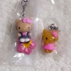 ハローキティ めじるしアクセサリー 平成ギャルチャーム　日焼け　ガチャ