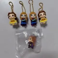 ディズニープリンセス フィギュア キーホルダー 5個 セット まとめ売り ガチャ