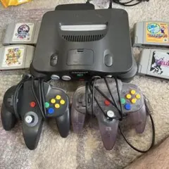 NINTENDO64 本体 コントローラー2個 ゲーム4本