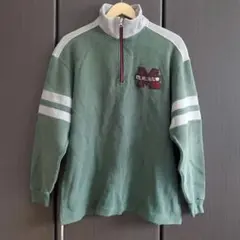 マックレガー ハーフジップ スウェット トレーナー ロゴ ワッペン 古着 170