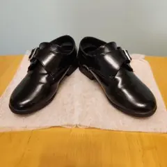 黒 バックル付き フォーマルシューズ２０cm
