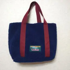 L.L.Bean エルエルビーン ふわもこ ボアトートバッグ ネイビー