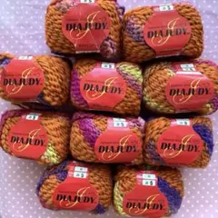 ダイヤモンド毛糸10玉　ダイヤジュディ　ラメ　キラキラ　レトロ　東洋紡績