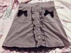 チェック柄ミニスカート 量産型　地雷系