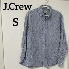 J.Crew 【S】スリムフィット シャツ 青白ストライプ ワイシャツ