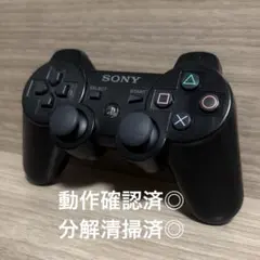 動作確認済◎プレステ3DUALSHOCK 3ワイヤレスコントローラーブラック③