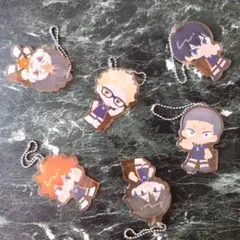 【ハイキュー‼︎】キャラクターグッズ 一番くじ 烏野チャーム キーホルダー 6点