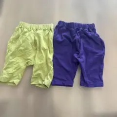 緑色と紫色のズボン　80センチ