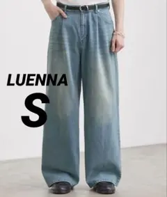 CLEL ヴィンテージデザインフレアデニムパンツ ブルー系1 サーモン 