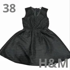 美品！H&M 総レース　ワンピース　ノースリーブ　ブラック　38