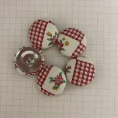 210✾︎ ハンドメイド ヘアゴム2個セット 22㎜くるみボタン - メルカリ