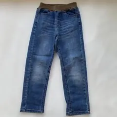 HUSHUSH デニムブルー ストレートパンツ 110cm