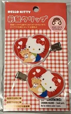 ハローキティ 前髪クリップ ヘアピン ヘアアクセサリー タイニーチャム サンリオ