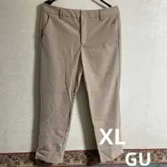 GU ワイドパンツ　ベージュ　XL オフィスカジュアル　パンツ　ズボン