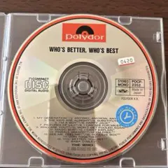WHO'S BETTER, WHO'S BEST CDのみです。