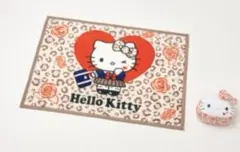 サンリオ　ハローキティ　ポーチ付ブランケット　ひざ掛け　ヒョウ　ギャル　しまむら