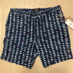 RRL ダブルアールエル　ハーフパンツ　ネイビー　タイダイ染め　雰囲気抜群　36のサムネイル