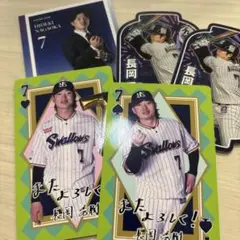 東京ヤクルトスワローズ　長岡秀樹　ステッカーまとめ売り
