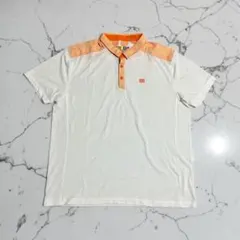 LOUDMOUTH ラウドマウス　USA ゴルフウェア　ホワイトオレンジ2XL