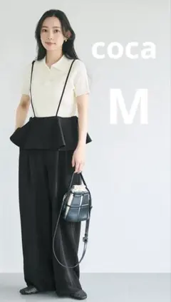 coca フリルオールインワン （Black）