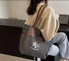 IL BISONTE ブラック トートバッグ