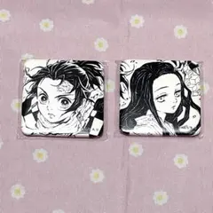 鬼滅の刃 ufotable dining お楽しみくじ スクエア缶バッジ 禰豆子