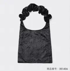 未使用　ジーユー　ベロアフリルハンドルバッグ