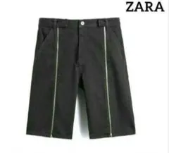 新品未使用タグ付き商品✨ZARA☆デニムZIPハーフパンツ