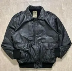 最終値下げ　80s A-2 レザージャケット　深水光太　黒