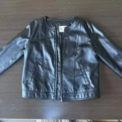 N. フェイクレザー ジャケット M
