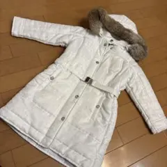 Christian Dior ホワイト中綿コート　美品　１００サイズ