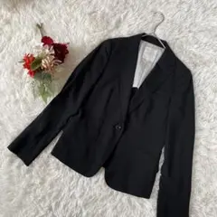 【KUMIKYOKU/組曲】ブラック テーラードジャケット サイズ(2)オフィス