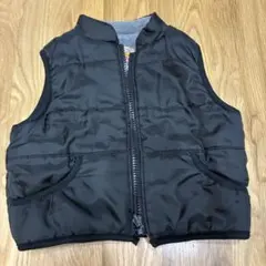 PUFF KIDS 中綿ベスト ブラック　リバーシブル
