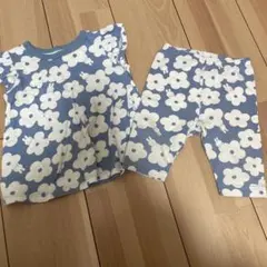 花柄Tシャツ・レギンスセット 80