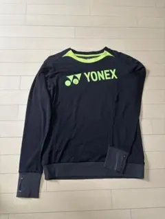 YONEX 長袖Tシャツ 黒 蛍光黄