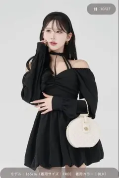 Darich ウエストコルセットバルーンミニワンピース