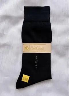メンズ ソックス 黒 25cm