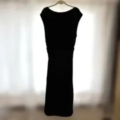 H&M ブラック ノースリーブ タイトワンピース L