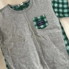 KP BOY Tシャツ 130cm グリーン チェック柄のサムネイル