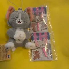 トムとジェリー マスコット　棒付きフェイスチャーム