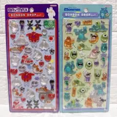 【正規品✨】ディズニー ベイマックス モンスターズインク ボンボンドロップシール