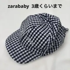 ザラベイビー　〜3歳くらい　ギンガムチェック キャップ　zarababy
