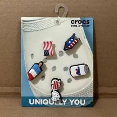 クロックス　バッジ　アメリカ　セット　crocs